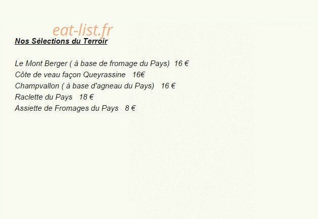 Le Chamois — carte page 2