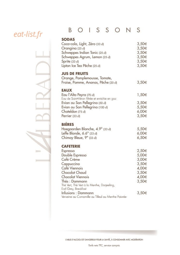 L'Alberade — carte page 4