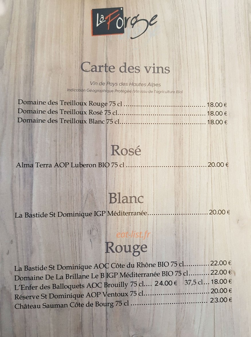 La Forge — carte page 4