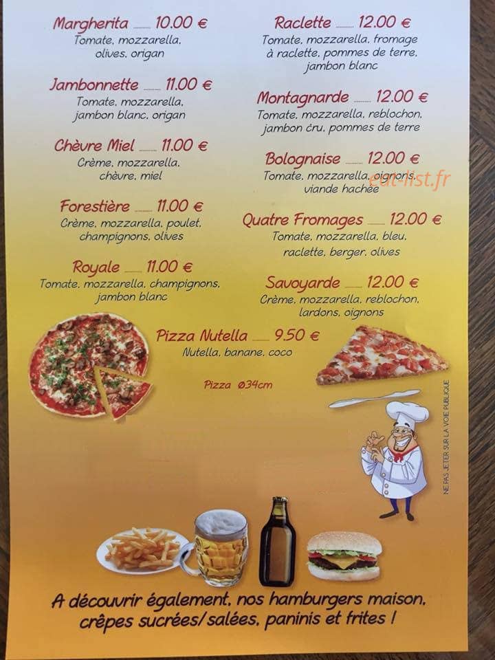 Chez Nico — carte page 2