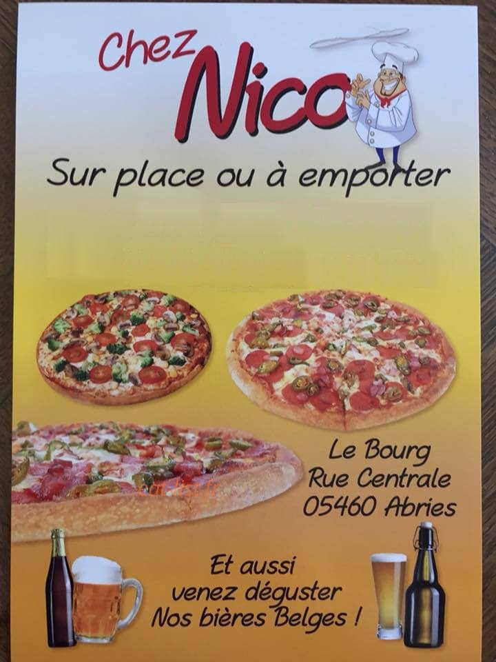 Chez Nico — carte page 1