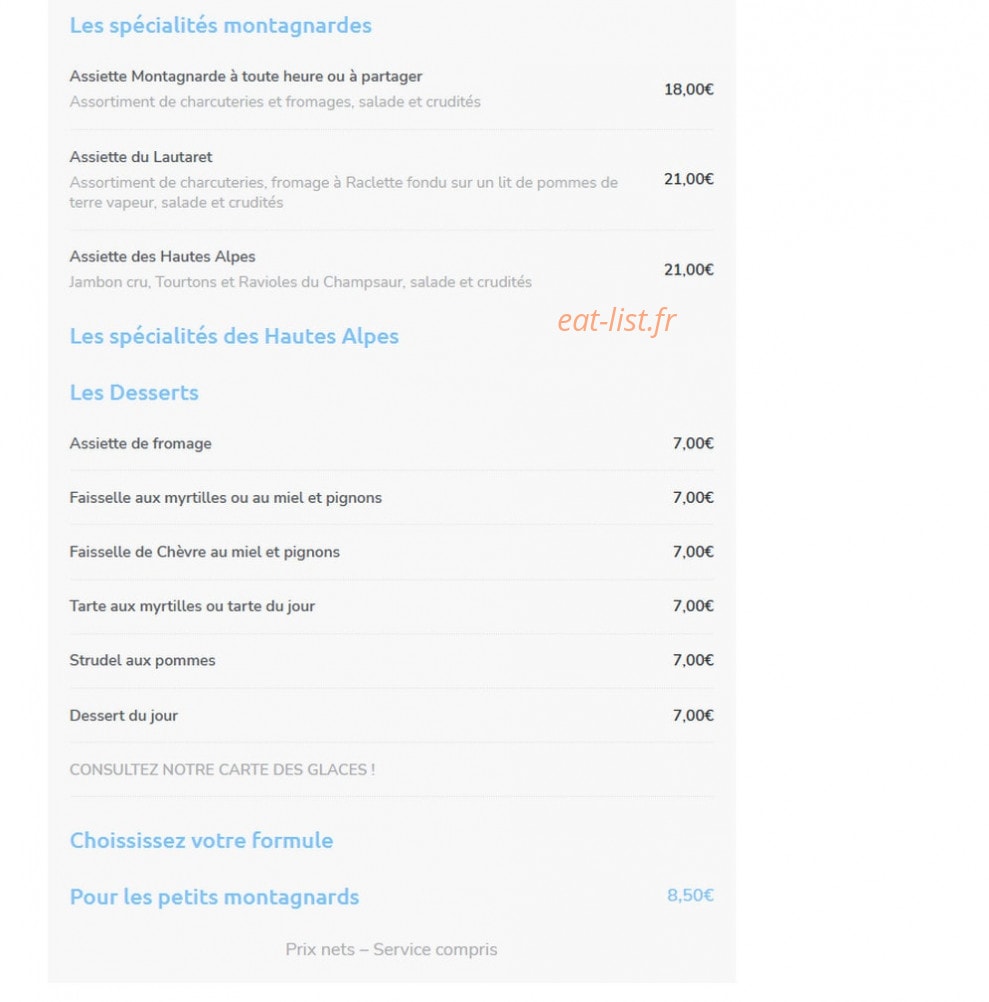 La Ferme — carte page 2