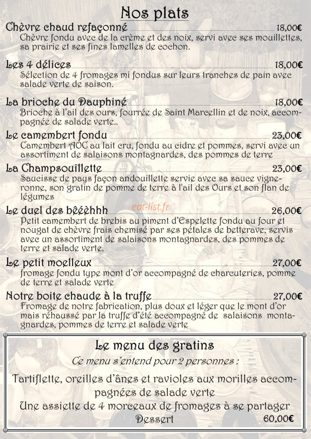 Laiterie du col Bayard — carte page 2