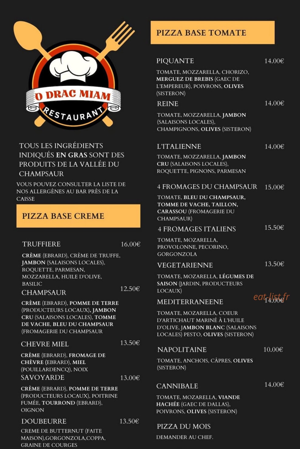 Ó Drac Miam — carte page 1