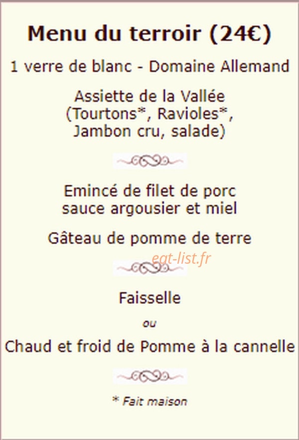 Les Chenets — carte page 1
