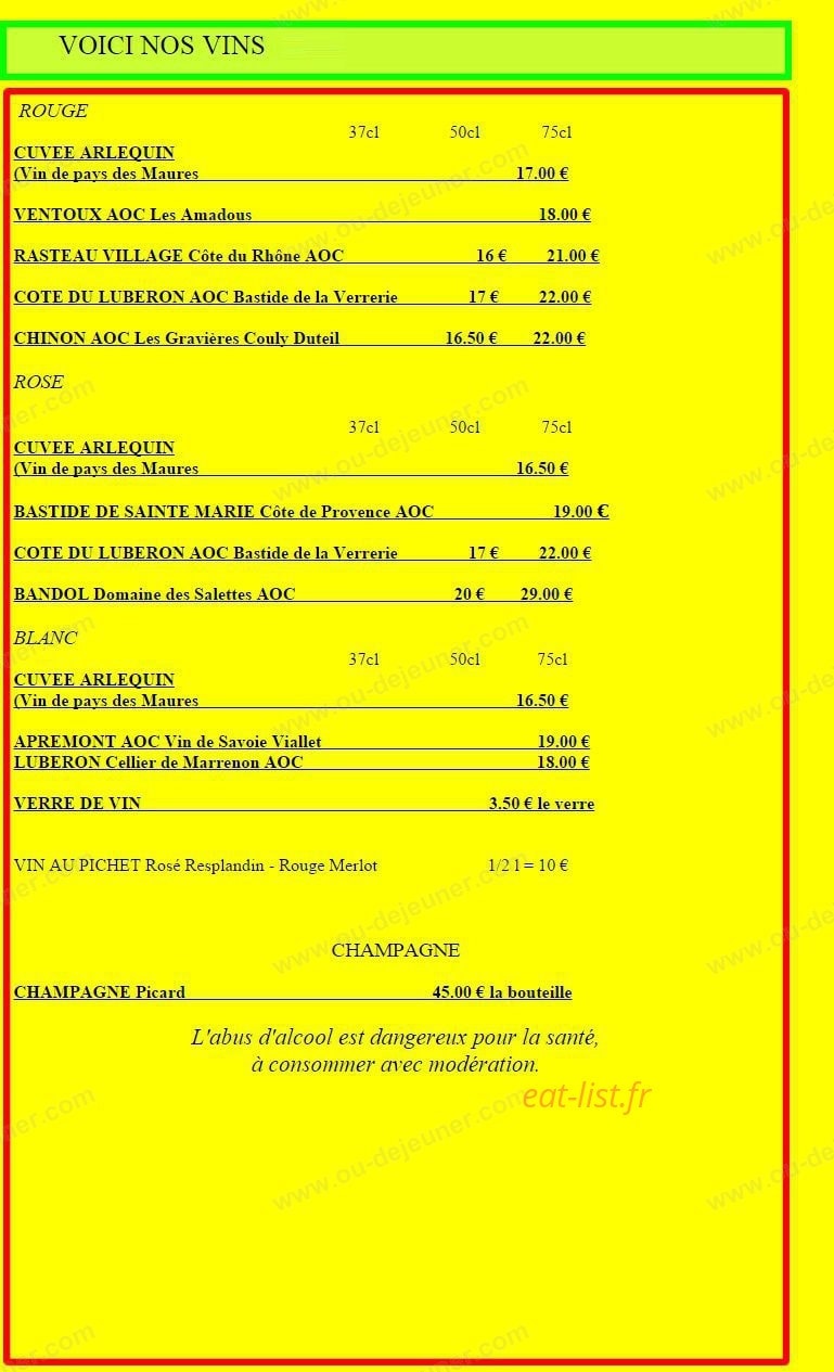 L'Arlequin — carte page 9