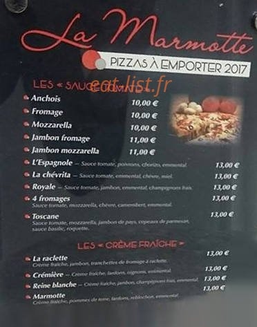 La Marmotte — carte page 1