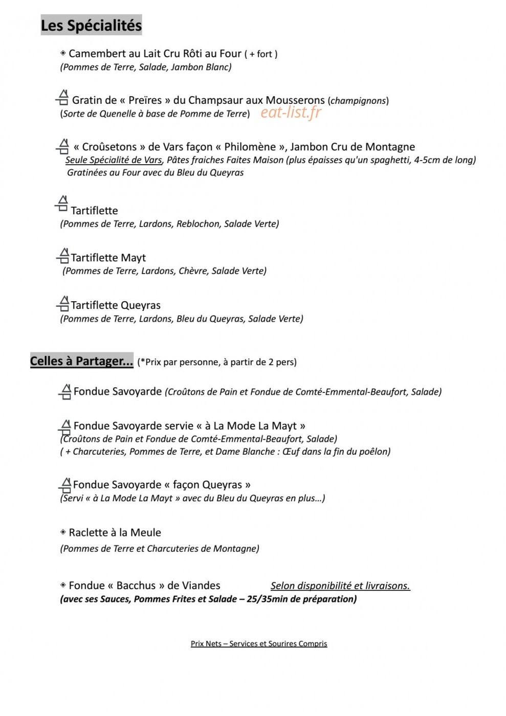 La Mayt — carte page 2