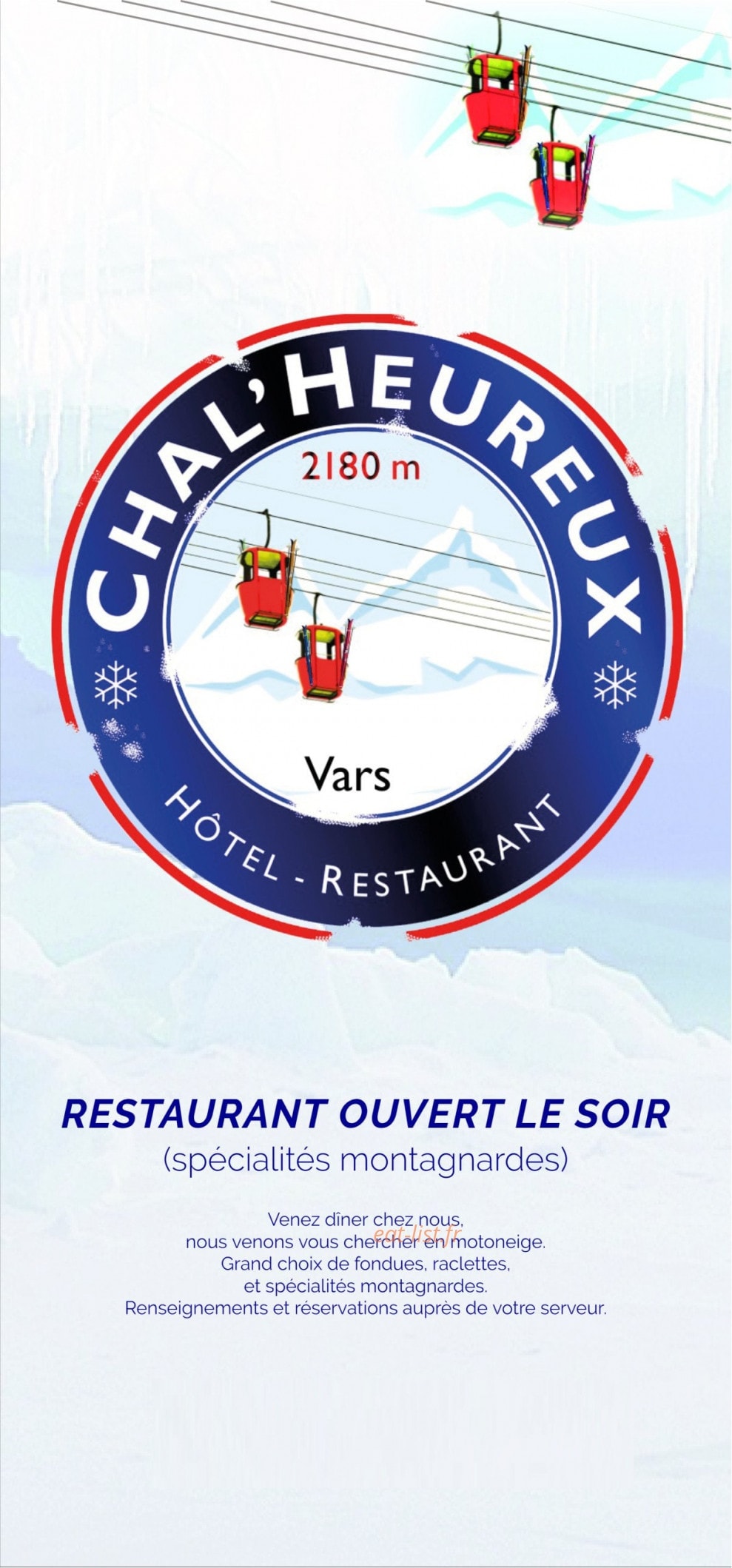 Le Chal'heureux — carte page 1