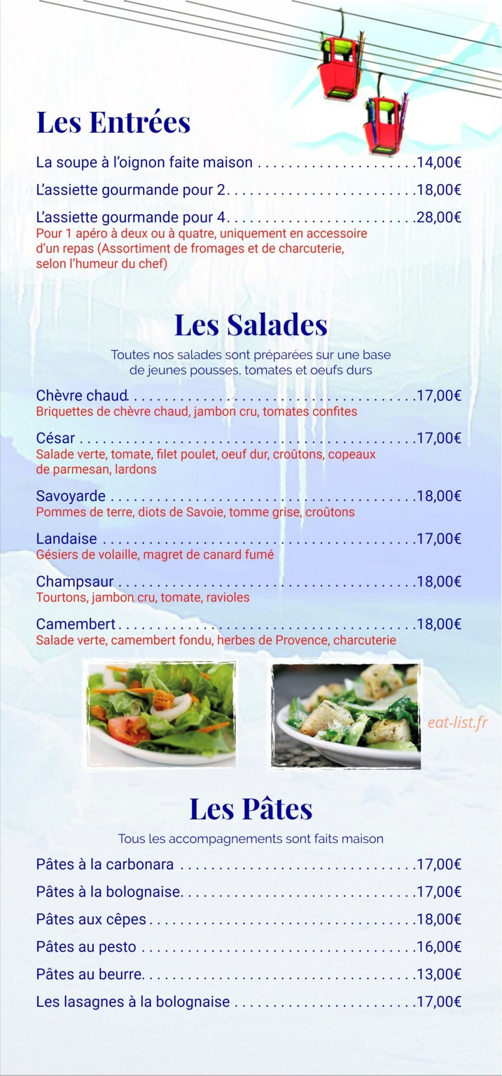 Le Chal'heureux — carte page 2