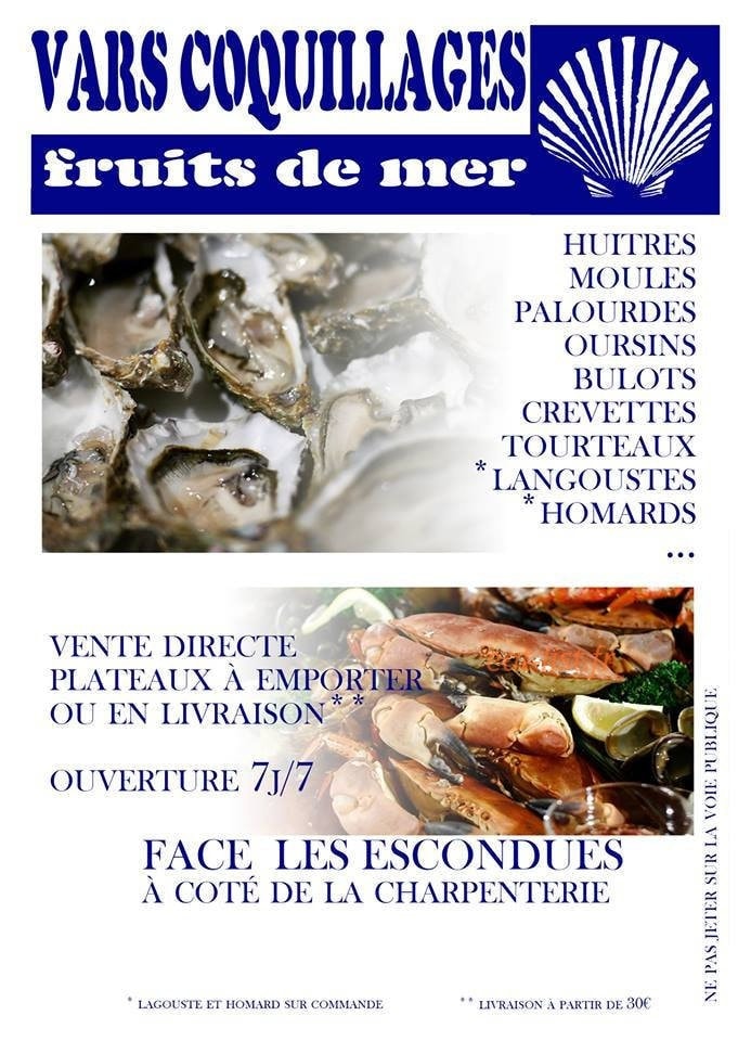 Vars Coquillages — carte page 1
