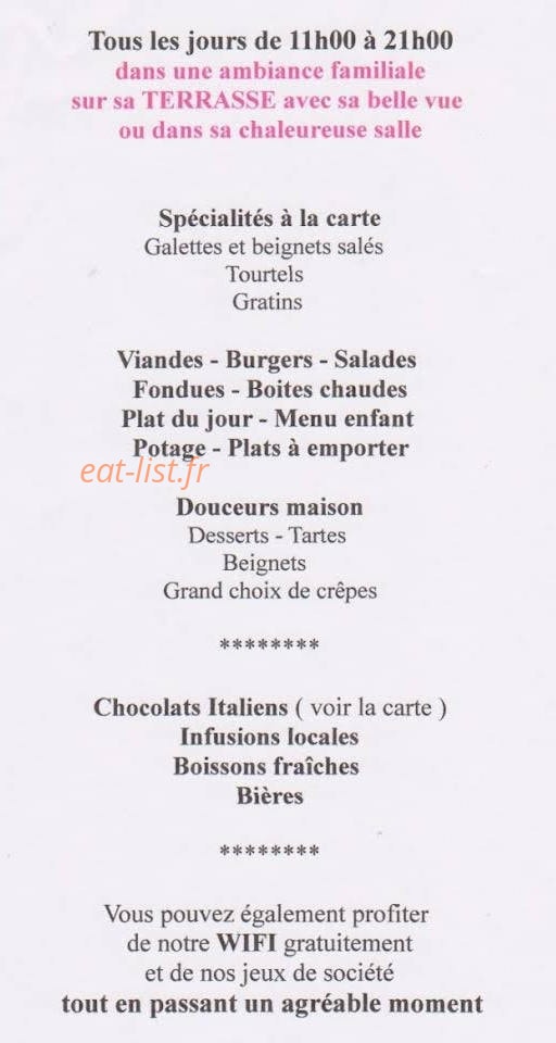 Le Farnien'Thé — carte page 1