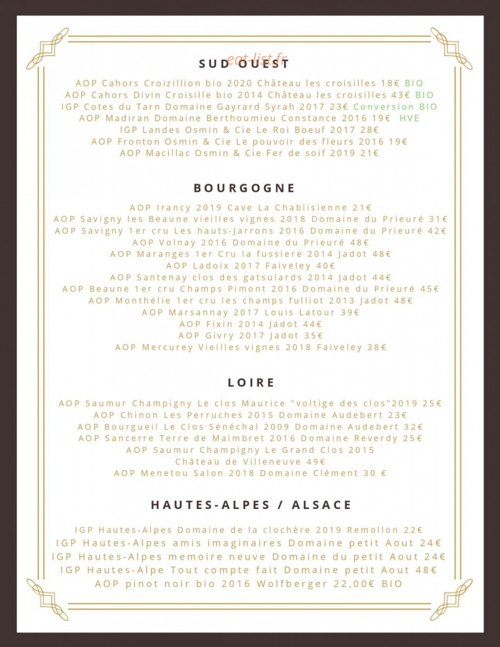Le Pied Jaune — carte page 7