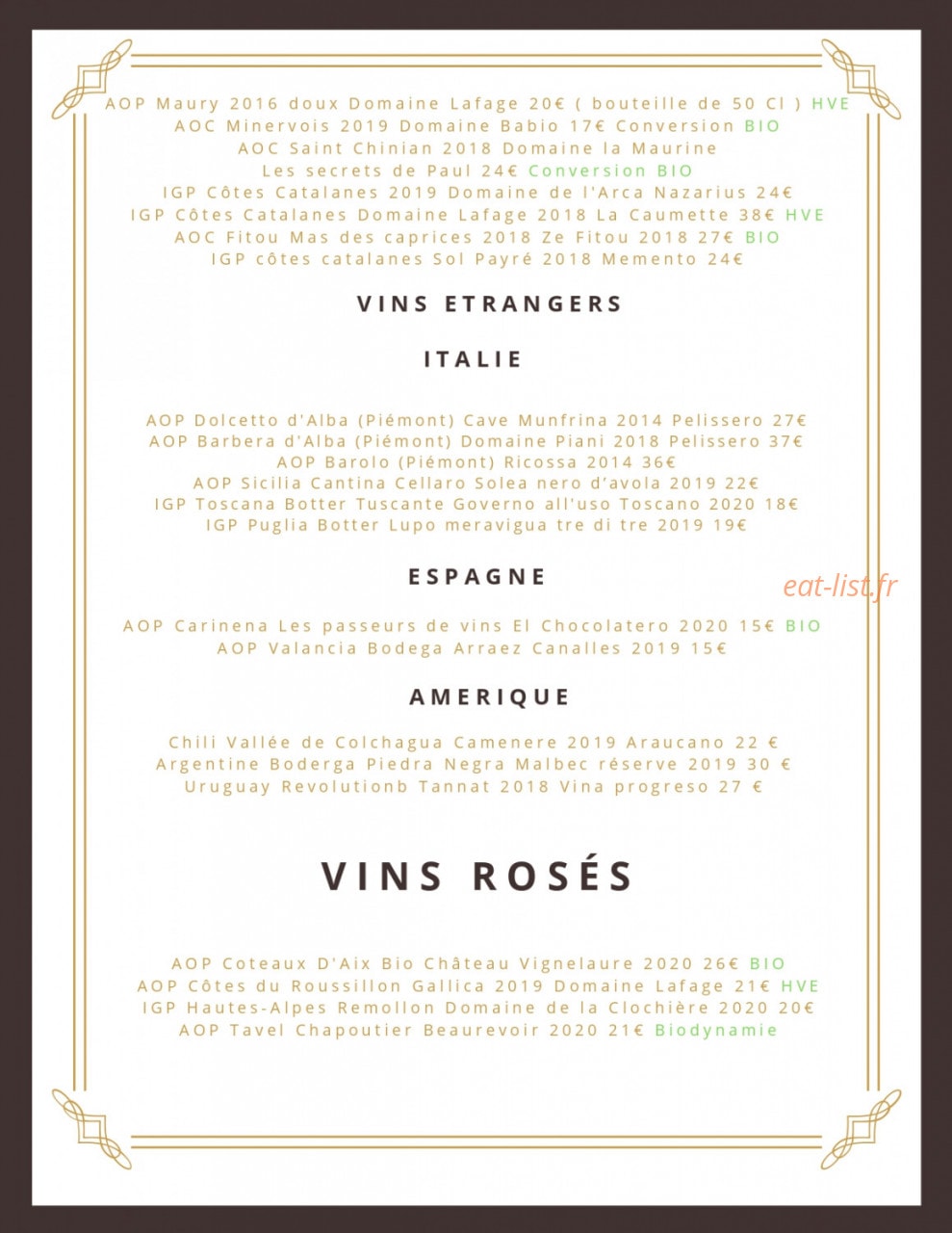 Le Pied Jaune — carte page 9