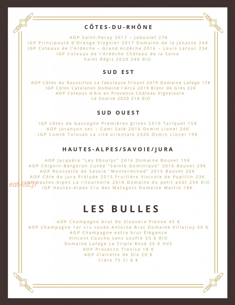 Le Pied Jaune — carte page 11