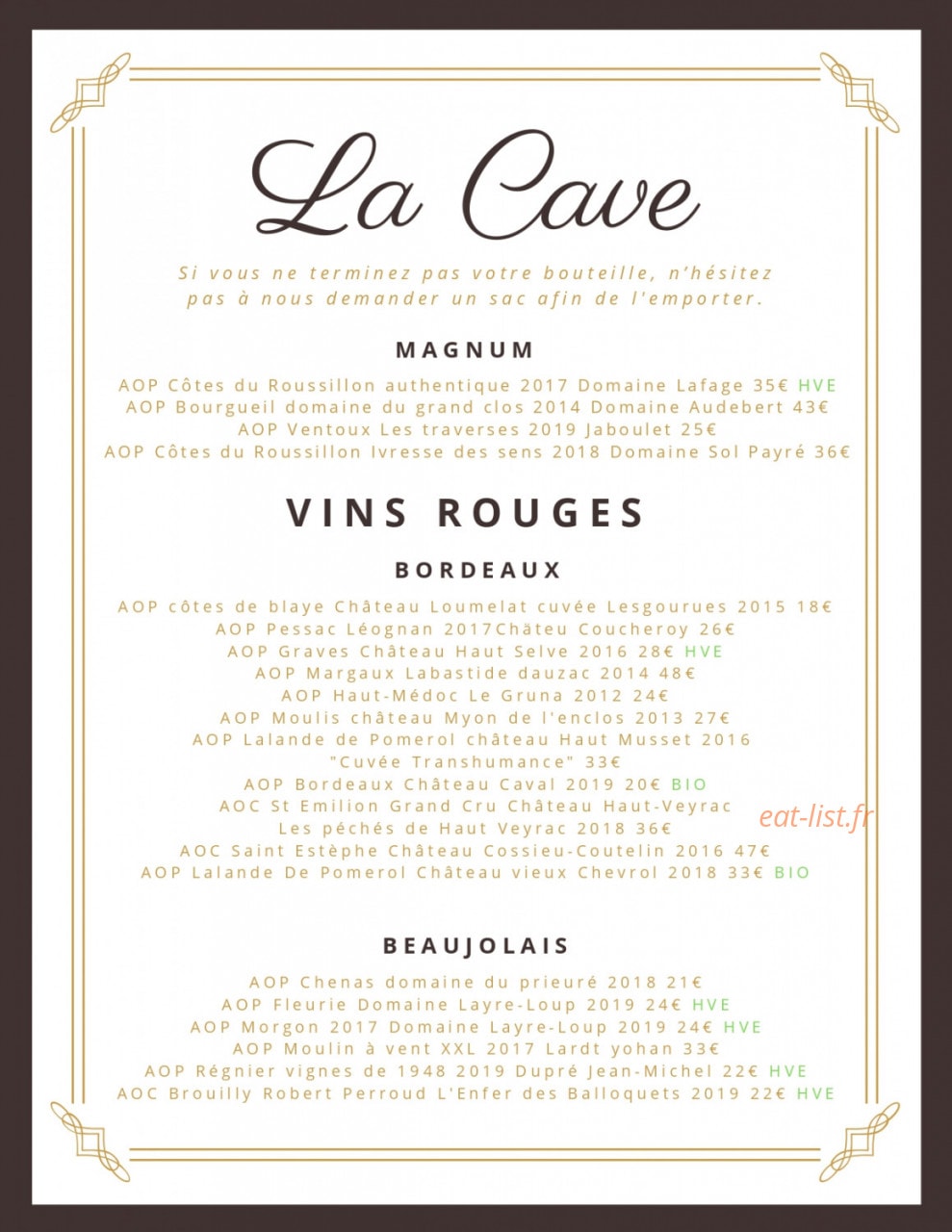 Le Pied Jaune — carte page 6
