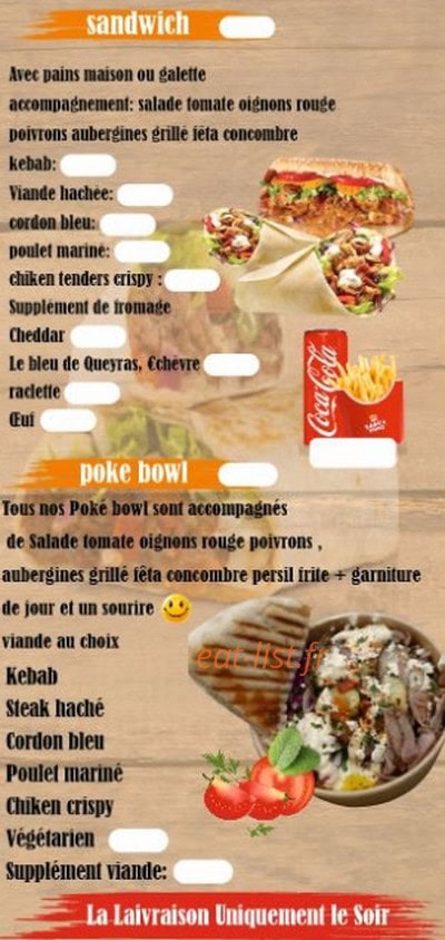 La bonne table — carte page 2