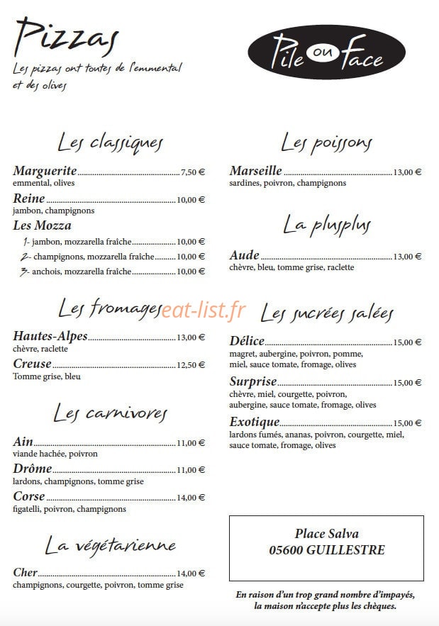 Pile ou Face — carte page 1