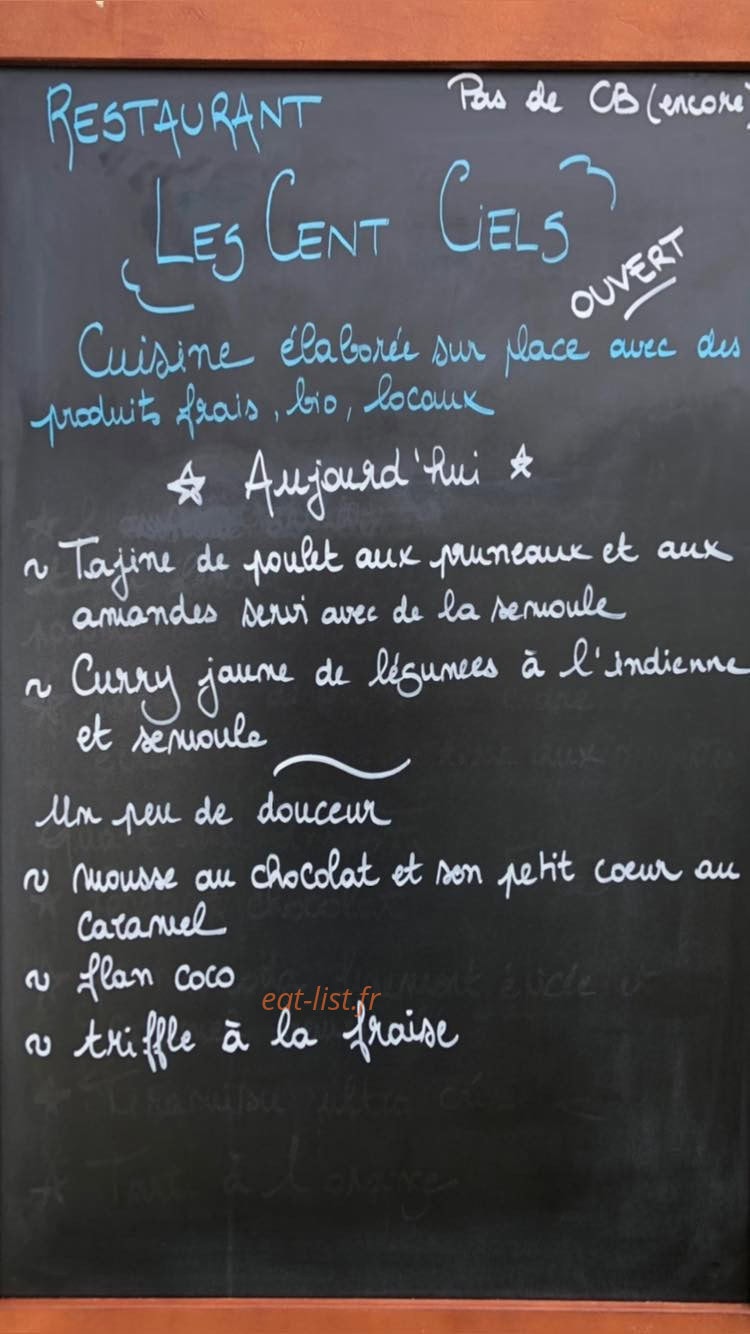 Les Cent Ciels — carte page 1