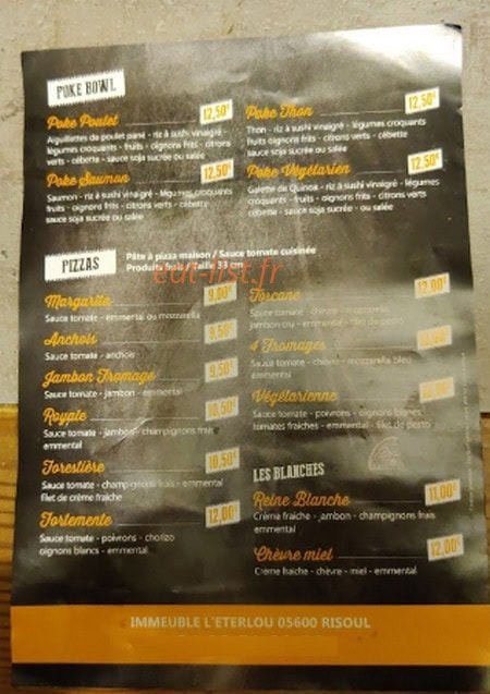 L’office burger — carte page 3