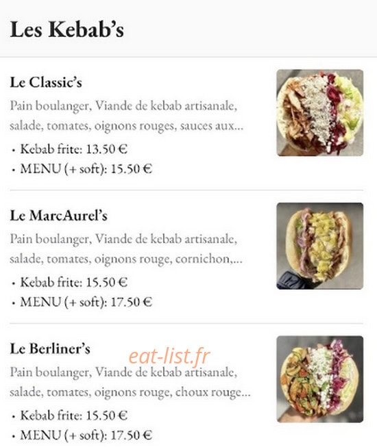 MarcAurel’s — carte page 2