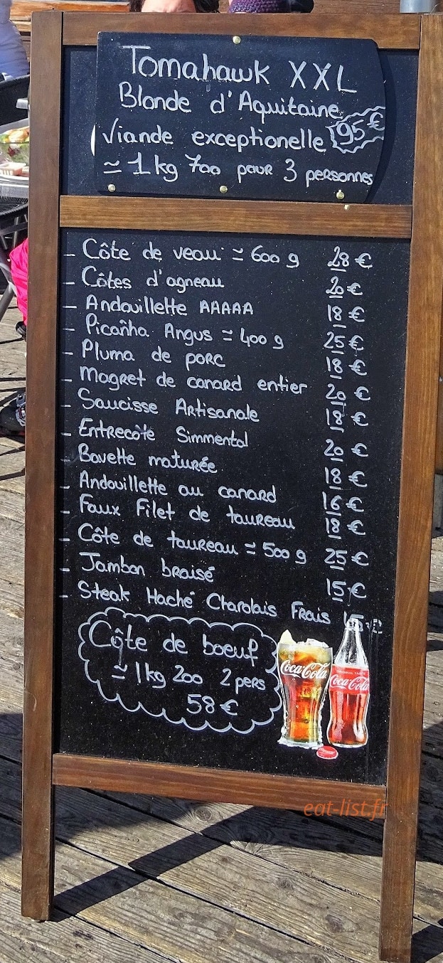 Restaurant le Valbelle — carte page 1