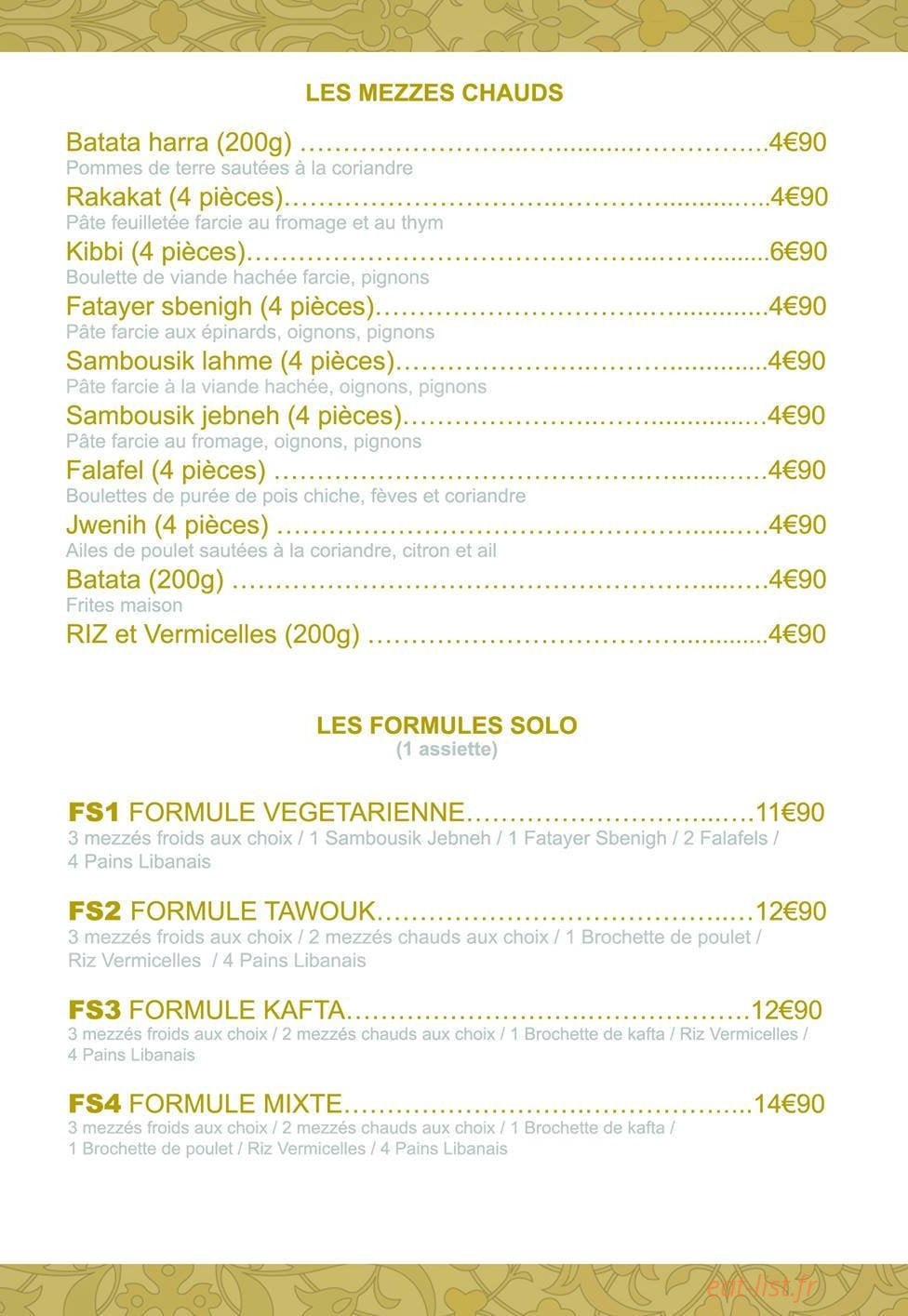 Allo Liban — carte page 3