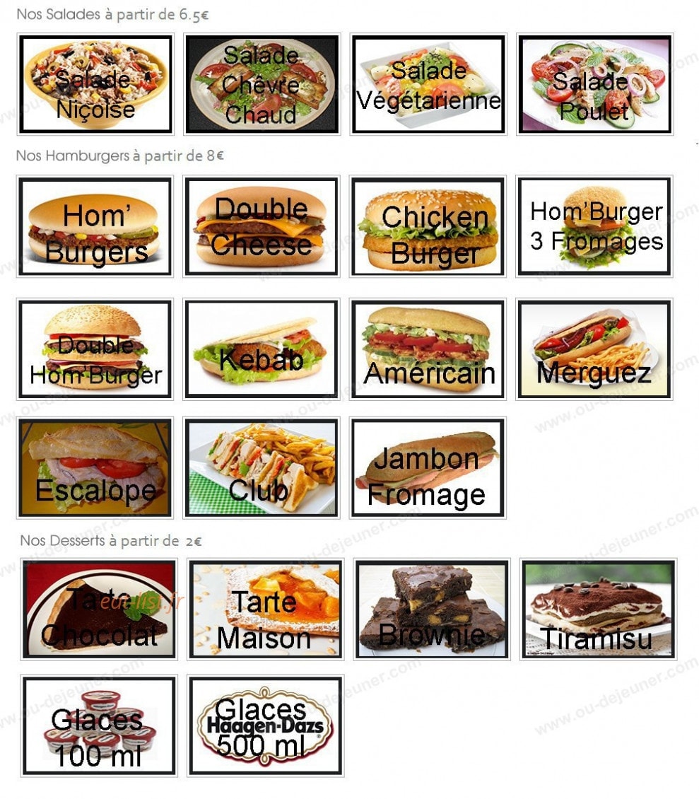Allo Pizzas — carte page 2