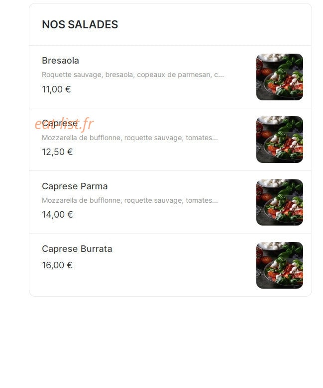 Alto Resto — carte page 4