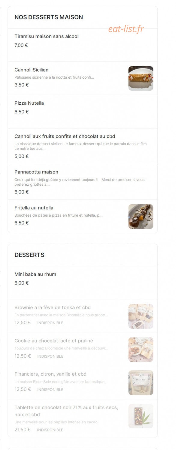 Alto Resto — carte page 5