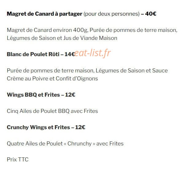 Apero Classique — carte page 3