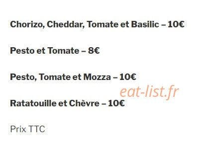 Apero Classique — carte page 10