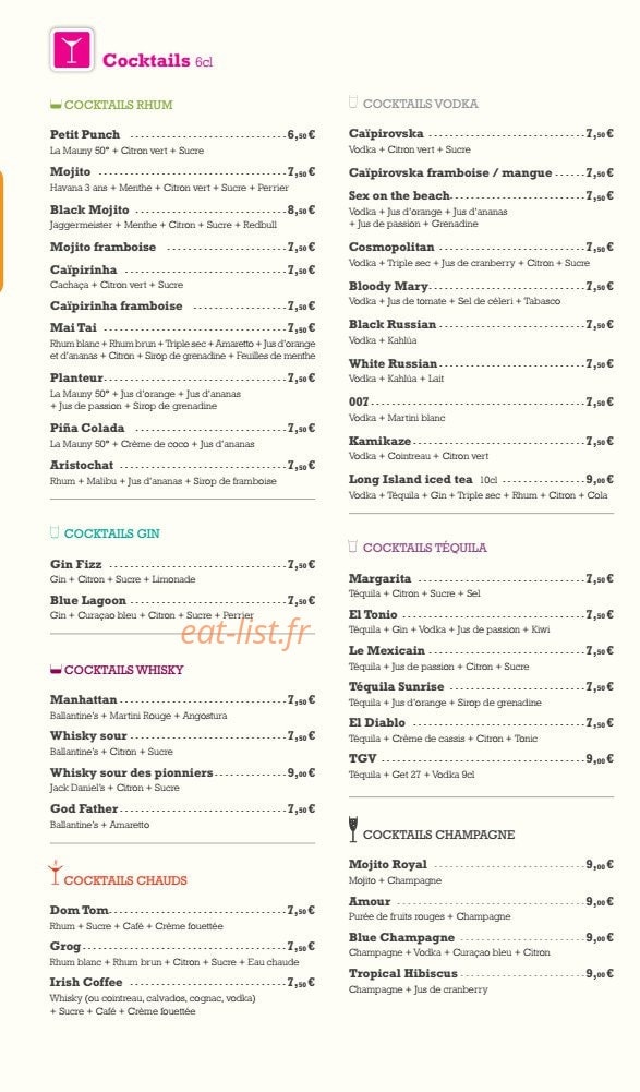 Au Fût et à mesure — carte page 4