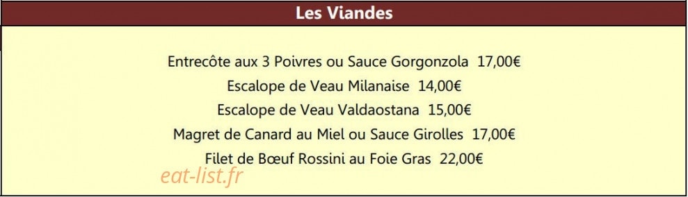 Au Grill d'Or — carte page 9