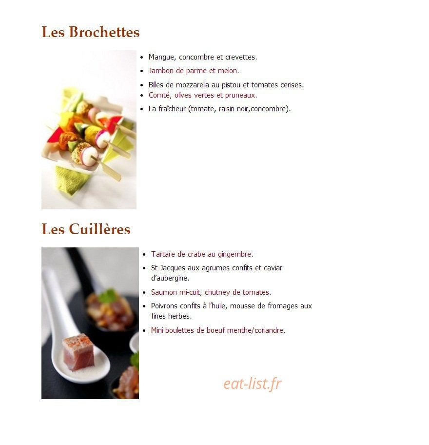 Au p'tit chef — carte page 4