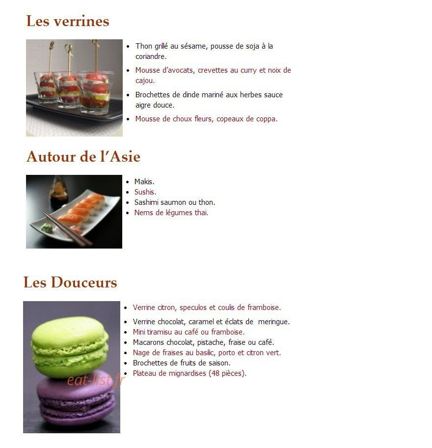 Au p'tit chef — carte page 5