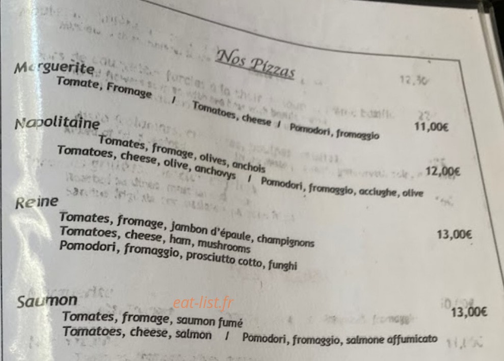 Au Pizzaiolo — carte page 6