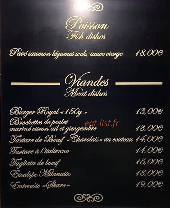 Auberge Saint Antoine — carte page 3