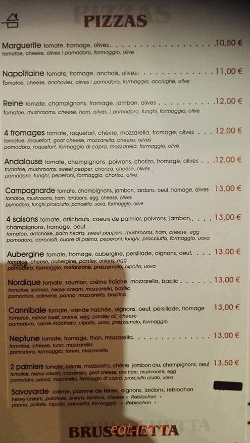 Aux 2 Palmiers — carte page 2