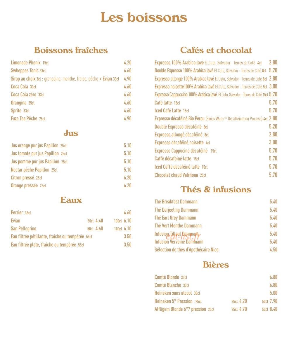 Barbara's — carte page 3