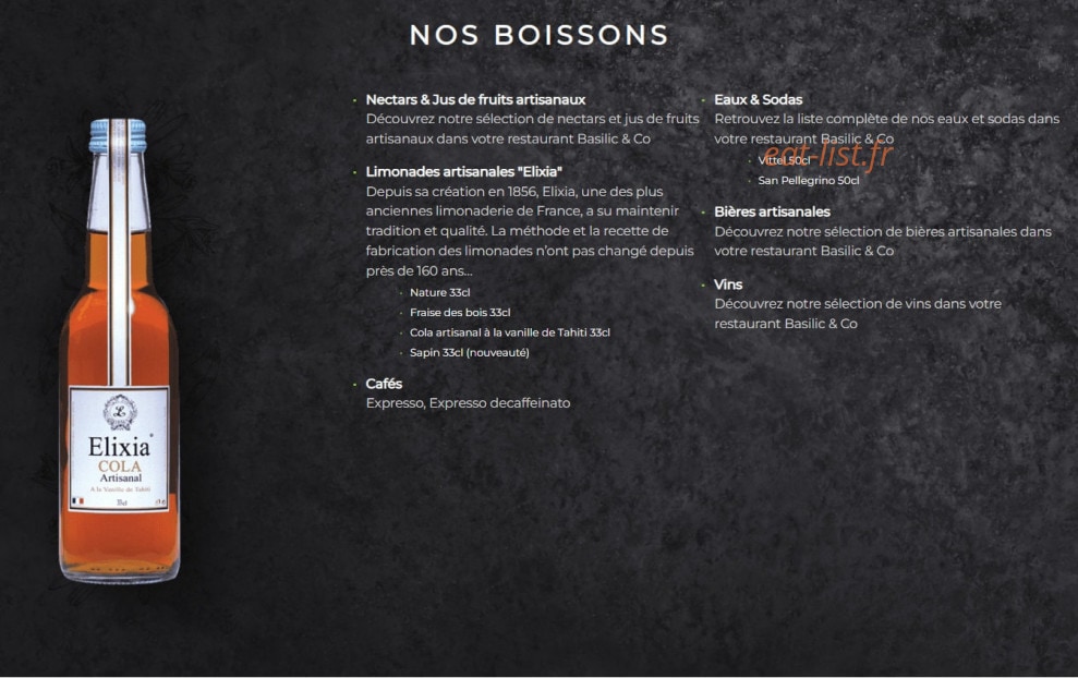 Basilic & Co — carte page 7