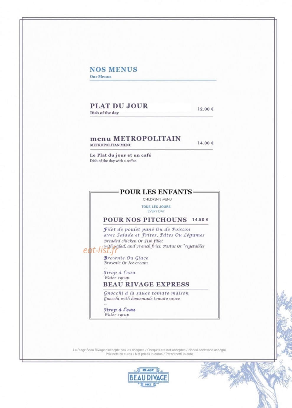Beau Rivage — carte page 4