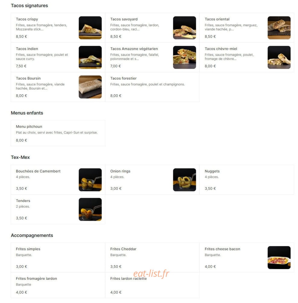Best of burger & tacos — carte page 2