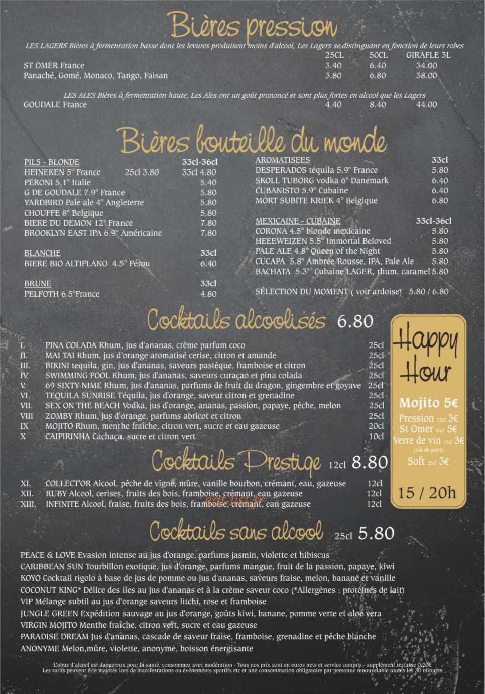 Bistro Apéro — carte page 4