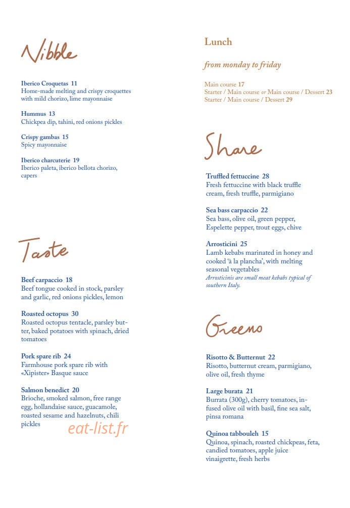 Bocca Mar — carte page 3