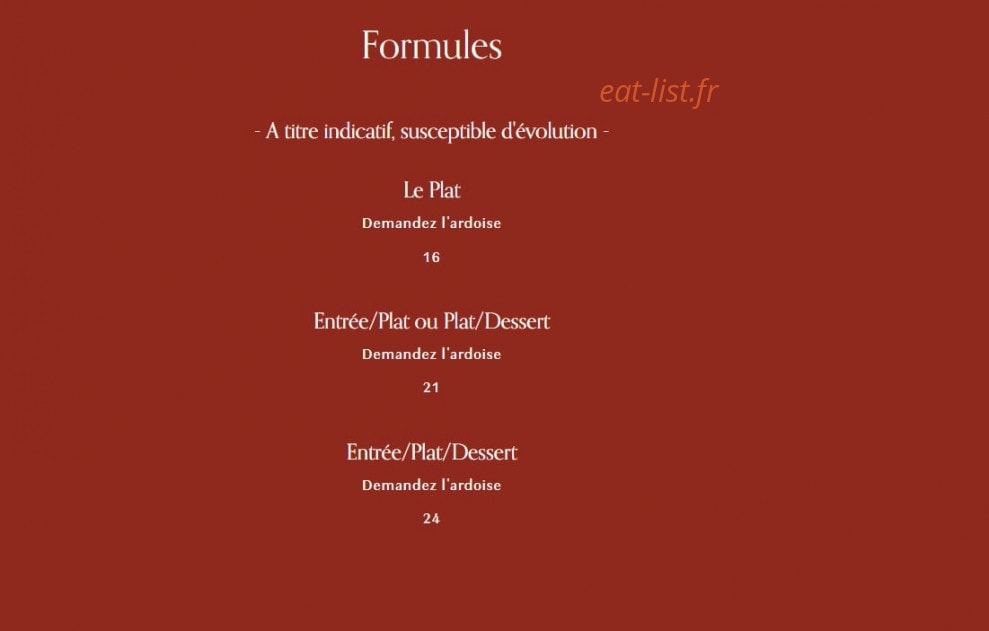 Bocca — carte page 1