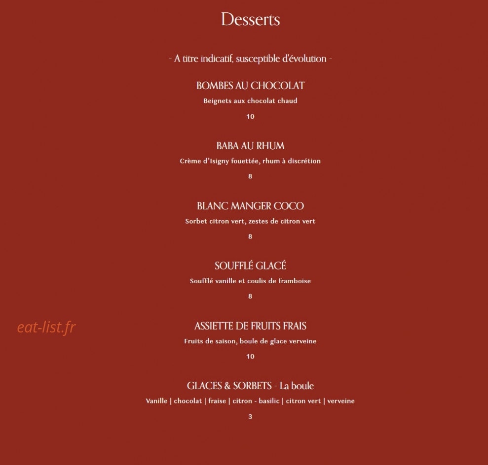 Bocca — carte page 6