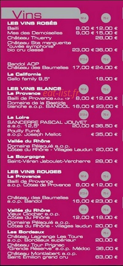 Brasserie du Col — carte page 5