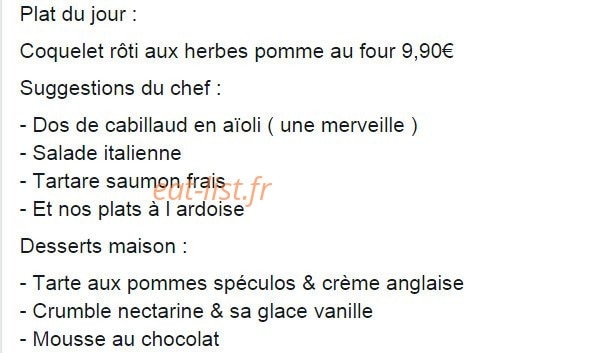 Brasserie edhec le 393 — carte page 2