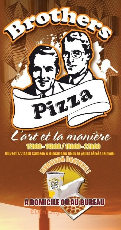 Brothers pizza — carte page 1